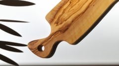 Zeytin Ağacından Tek Parça Doğrama Tahtası - Kimyasal İçermez, Doğal ve Dayanıklı