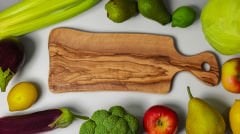 Zeytin Ağacından Tek Parça Doğrama Tahtası - Kimyasal İçermez, Doğal ve Dayanıklı