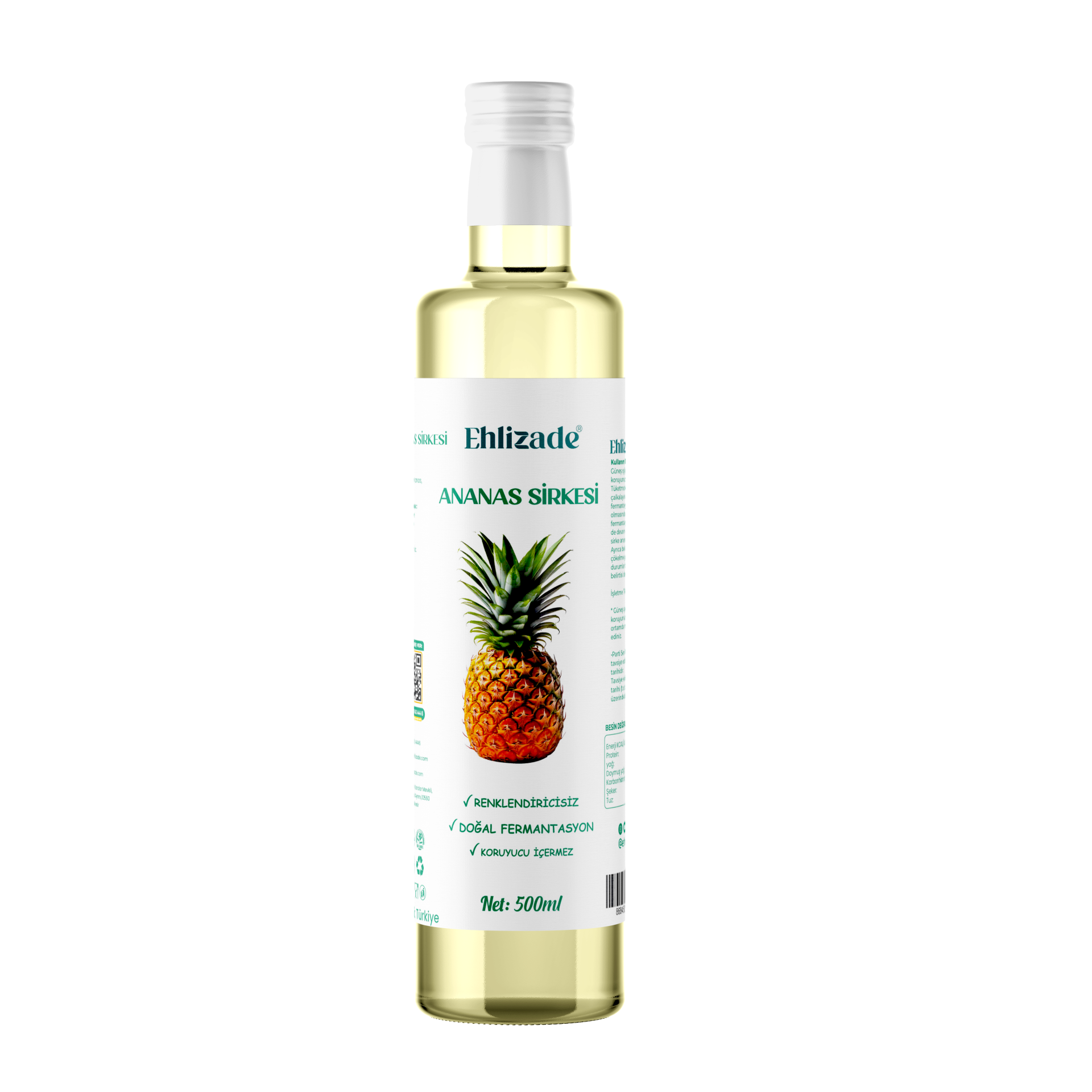 EHLİZADE Ananas Sirkesi 500 Ml
