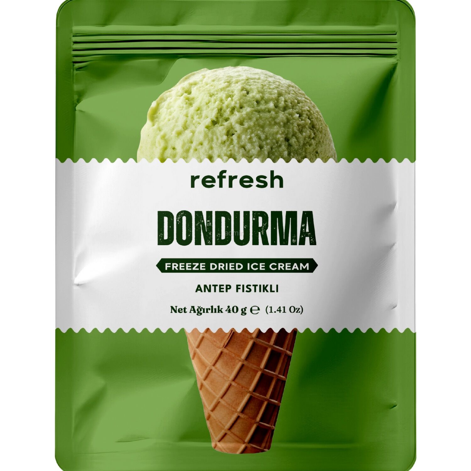 REFRESH FREEZE DRİED ANTEP FISTIKLI DONDURMA 40G