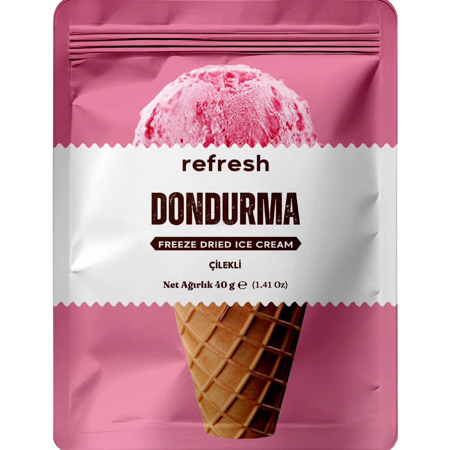 REFRESH FREEZE DRİED ÇİLEKLİ DONDURMA 40G